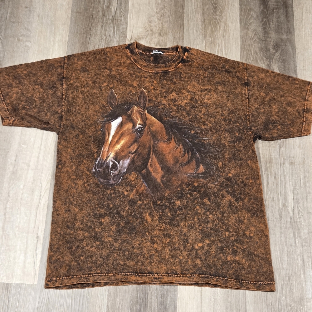 Vintage Habitat Y2K Horse Shirt Size Large **see Description** - Picture 1 of 2